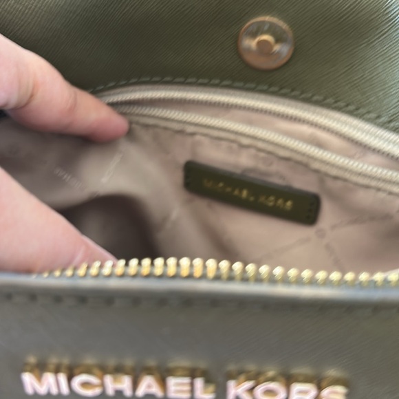 Michael Kors Olive Green Satchel with Gold Hardware - Picture 11 of 14